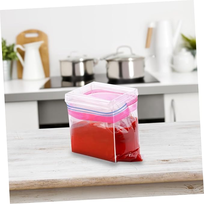 2pcs Food Storage Bag Holder Stand Versatile Freezer Bag Organizer for Kitchen Camping Meal Prep Sturdy Design for Convenient Food Preparation and Storage