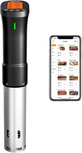 Sous Vide Cooker WiFi 2.4G, 1000W Sous Vide Machine ISSV-200-W with APP 18 Recipes, Timer Alarm, 1°F Precision, Calibration, Ultra-Quiet Thermal Immersion Circulator APP-Controlled