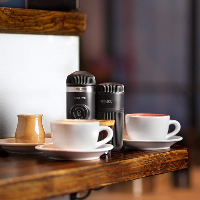 WACACO Accessory for Nanopresso, Barista Kit, Larger Water Tank with 3 Filter Baskets, for Lungo Espresso