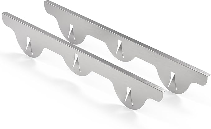 Linda’s Essentials Stove Gap Covers Stainless Steel (2 Pack), 316 Stainless Steel Stove Gap Covers Heat Resistant Oven Gap Filler Seals Spaces Between Stovetop and Counter (23.4 Inches, Silver(Steel))