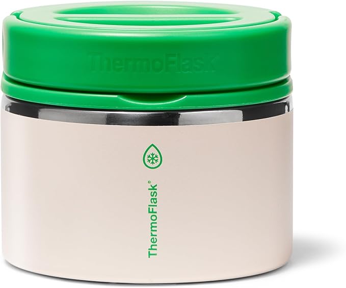ThermoFlask Insulated Food Jar with Leakproof Lid (12 oz, Desert Bloom) - Stainless Steel Food Containers for Hot & Cold Meals, Lunch, Soup & Snacks