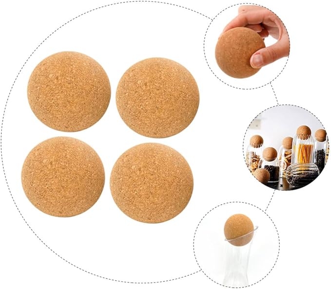 COLLBATH 8pcs Compact Wine Stoppers Cork Jug Stoppers for Daily Use Seal to Preserve Wine Quality Fine Craftsmanship