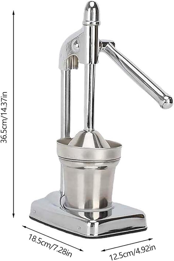 Cast Iron Juicer Hand Press, Cast Iron Juicer, Heavy Duty Hand Press Juice Extractor for Manual Juicers Stainless Steel Lemon Squeezer, Easy to Use, Home and Kitchen