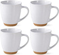 AmorArc 12oz Coffee Mugs, Ceramic Coffee Mugs set of 4 for Man, Woman, Dad, Mom, Modern Coffee Cups with handle for Latte/Cappuccino/Milk/Cocoa. Dishwasher&Microwave Safe, White
