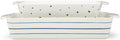 Lenox Blue Bay Dinnerware & Serveware Collection, Porcelain Tableware, Rectangular Baker Set, 2-Piece