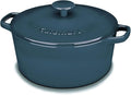 Cuisinart CI650-25BG Classic Enameled Iron Cookware, 5-Quart, Provencial Blue