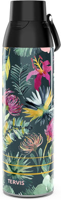 Tervis Venture Water Bottle Sara Berrenson - Kalani Peacock Triple Insulated Tumbler Travel Cup Keeps Drinks Cold & Hot, 26oz, Stainless Steel