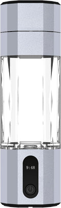 Hydrogen Water Ionizer Machine 208ml Portable Generator 6000-8000 PPB PEM Technology Glass Health Cup Silver