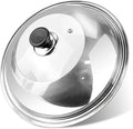 Glass Lid with Handle Tempered 11 Inch Cooking Replacement Cover Wok Accessories for Skillets, Round Cast Iron, Cast Aluminium, Stainless Steel Pans（28cm）