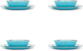 Fox Run Melamine Dinnerware Set Teal, 10"
