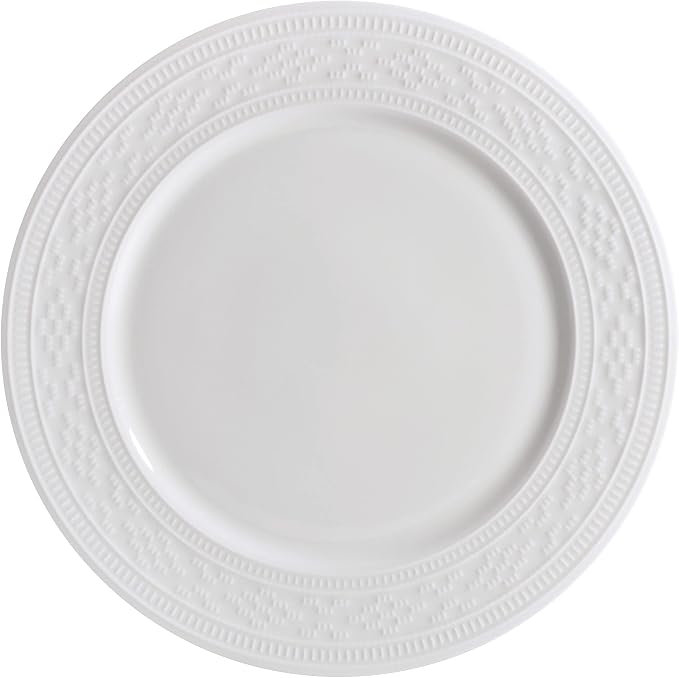 Mikasa Haven Bone China Lightweight Chip Resistant 12 Piece Dinnerware Set, Service for 4 White