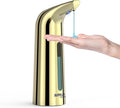 Automatic Soap Dispenser Touchless,400ML Hand & Dish Countertop Electric Liquid Dispenser with Sensor,Modern 4 Gear Adjustable Waterproof Battery Operated Kitchen Auto Soap Pump