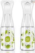 Mistifi Oliver Oil Sprayer for cooking, Spray bottle 6oz, Non-Aerosol Refillable Dispenser Oil Mister PS601 (Set of 2)