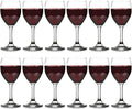 Vikko 11.5 Oz Wine Glasses Set of 12, Stemmed Wine Glasses for Red and White Wine, Thick and Durable Wine Glasses, Copas De Vino, Small Wine Glasses with Stem
