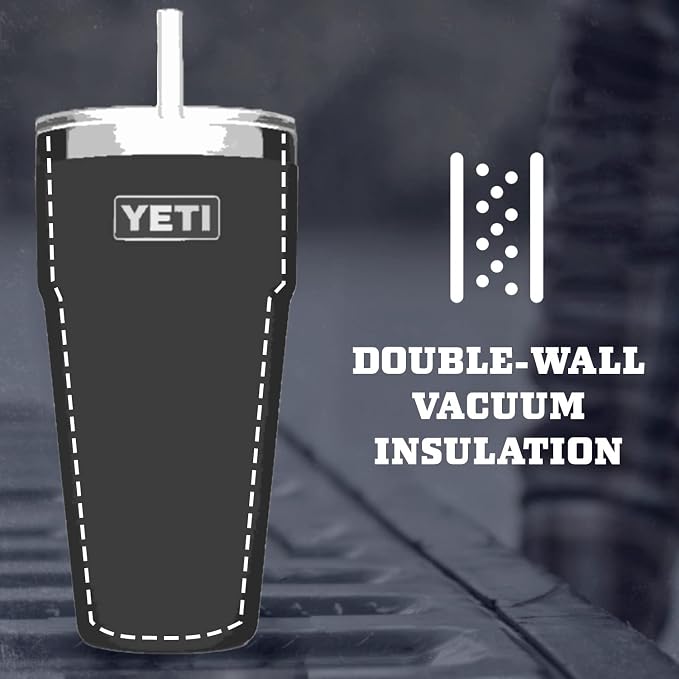 YETI Rambler 26 oz Straw Cup, Vacuum Insulated, Stainless Steel with Straw Lid | Vacuum Insulated