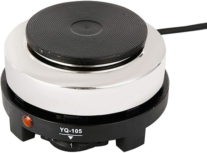 Mini Electric Stovetop for Espresso Maker Moka Pot Tea Pot & Cooking Stove for Camping, Dorm, RV