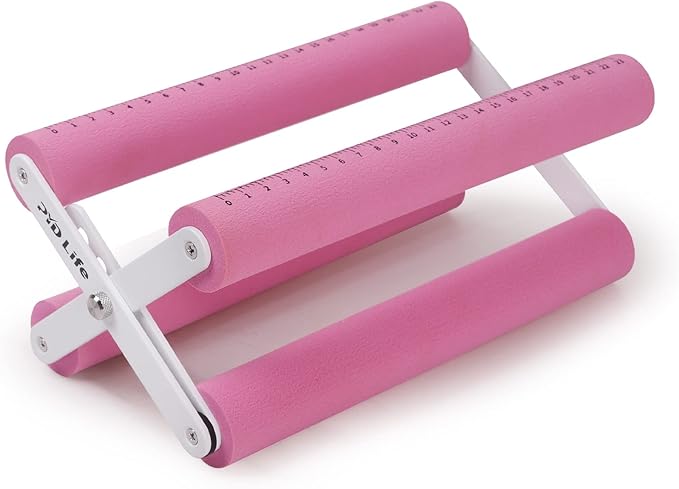 PYD Life Cup Tumbler Cradle Holder for Crafting Vinyl Application Pink with Foam Measurements 3 Adjustable Width for Tumblers Cups Mugs Bottles Epoxy Crafts