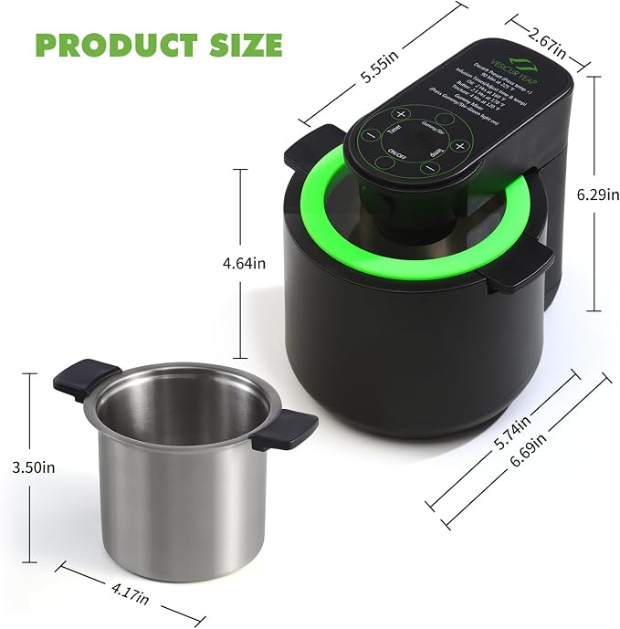 Herbnifique 3-In-1 Decarboxylator & Oil Infuser & Gummy Maker Machine With Mixing Function, Tincture Maker, Herbal Recipe Book Included (Black)