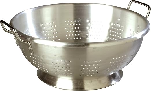 Carlisle FoodService Products 60279 Dura-Ware Standard Weight Commercial Colander, 11 Quart (Pack of 6)
