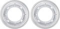 uxcell Lazy Susan Hardware, 2Pcs 8 Inch - Iron Round Ball Bearing Rotating Swivel Plate, Lazy Susan Turntable for DVD Tower, Bookshelf (Silver)