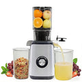 HealSmart Cold Press Masticating Juicer, Wide Feed Chute Accommodates Whole Produce, Premium Juice Extractor with High Yield, BPA-Free & Easy Clean, Silver