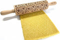 IRISH CLOVER KNOT Embossing Rolling Pin. Dough Roller with Shamrock Pattern for Homemade Cookies and Pottery by Algis Crafts
