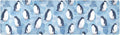 2-in-1 Table Runner Trivet for Hot Dishes Heat Resistant Hot Plate Mat Pad 39x12 Inch Waterproof Table Protector Trivets for Countertop Non Slip Decorative Blue Polar Penguin and Ice Blocks
