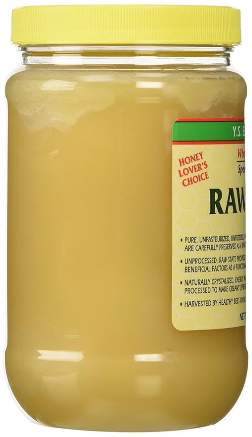 Y.S. Eco Bee Farms Raw Honey Organic Unfiltered, 22 oz Pure Honey Pack pack of 2 in Jar, Natural Unprocessed Sweetener, U.S. Grade A – ILIOS Packaging