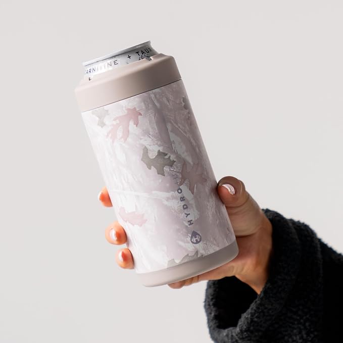 HydroJug Tall Can Cooler 16 oz, Stainless Steel Can Holder, Camo