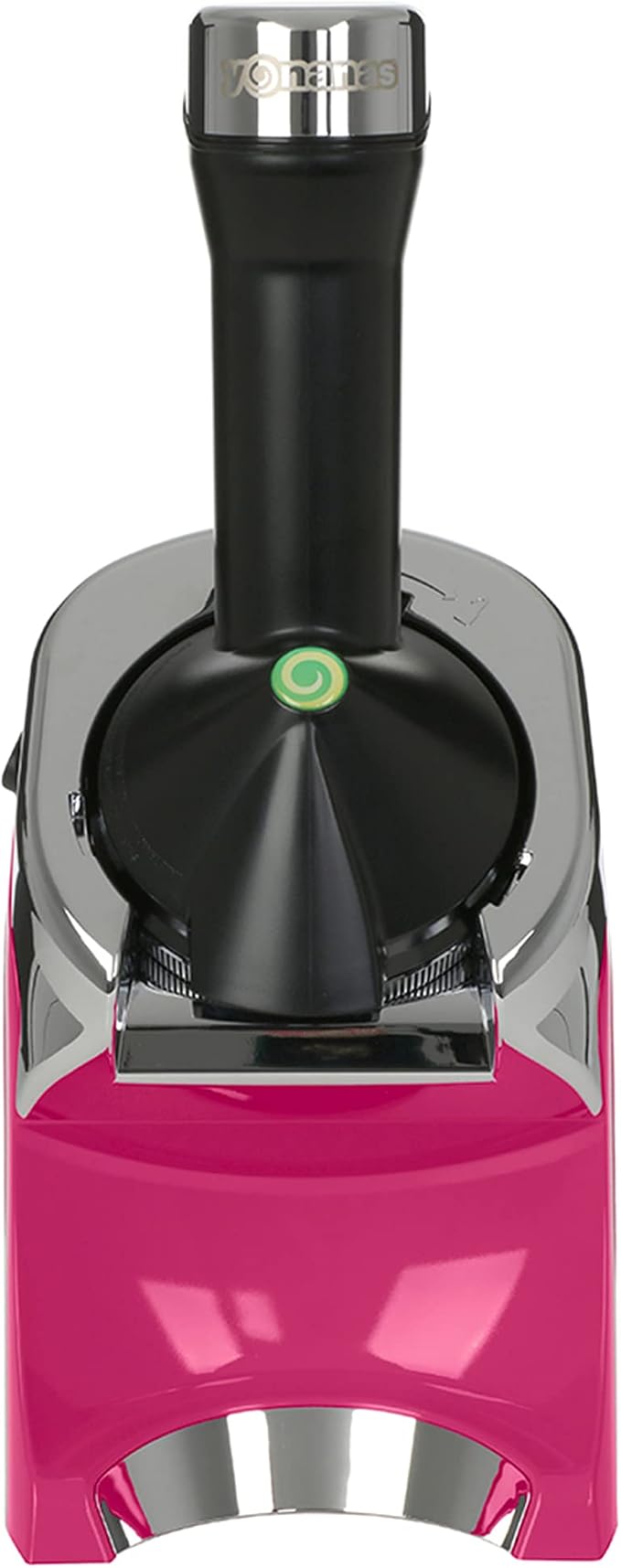 Yonanas 988HP Deluxe Vegan Non-Dairy Frozen Fruit Soft Serve Dessert Maker, BPA Free, Includes 75 Recipes, 200 Watts, Pink