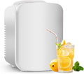 HealSmart Portable Mini Fridge, 4 Liter 6 Can Cooler and Warmer Compact Refrigerators 100% Freon-Free & Eco Friendly for Drinks, Food, Medications, Cosmetics, Skincare, White