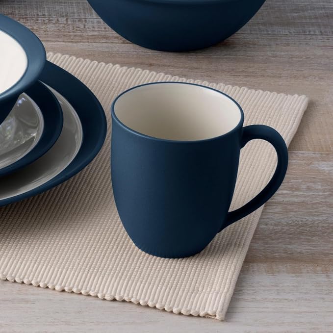Noritake Colorwave Blue 4-Piece Square Place Setting, Service for 1