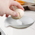 Egg Cracker Spoon Holder, Spoon Rest for Kitchen,Ceramic Spoon Holder for Stove Top, Cooking Spoon Holder,Heat Resistant Utensil Rest for Countertop