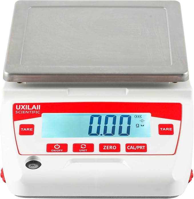 Lab Scale 5000g x 0.01g High Precision Electronic Analytical Balance 0.01g Accuracy Laboratory Balance Digtal Scale Gram Scale Jewelry Scale with 1Kg Calibration Weight