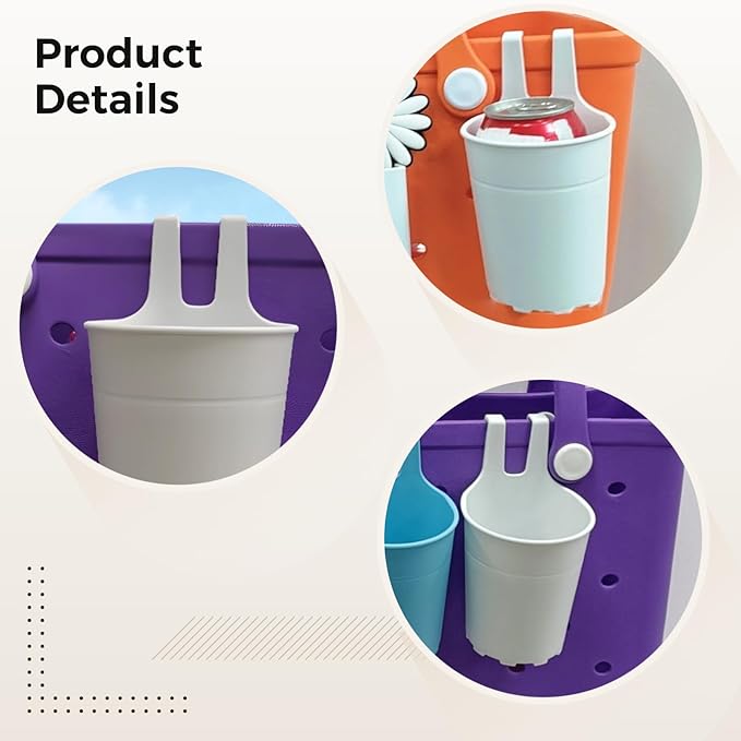 2 Pcs Beach Cup Holder, Sand Bag Drinking Holder, Beverage Organizer, Portable, Lightweight, Ideal for Sand, Pool, Picnic, Outdoor Travel