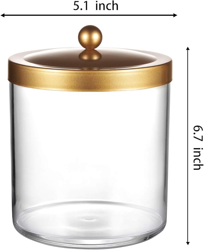SheeChung 1 Pack Apothecary Jar 50 Ounce Large Clear Plastic Container Canister and 2 Pack Bathroom Soap Dishes Tray with Drain Metal Sponges Scrubber Holder Bar Soap Dispenser Saver