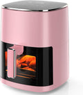 Air Fryer, 6QT Square Airfryer with Visual Window, 400°F Fast Heating Air Fryers Oven with Timer, Auto-Off, Non Toxic & Non Stick, Multiple 12 Modes for Roast, Bake, Dehydrate, Fry, Reheat
