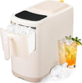 Antarctic Star Portable Countertop Ice Maker with Self-Cleaning, 18Lbs/24H, One-Touch Operation, Ice Scoop for Home, Kitchen, Office(White)