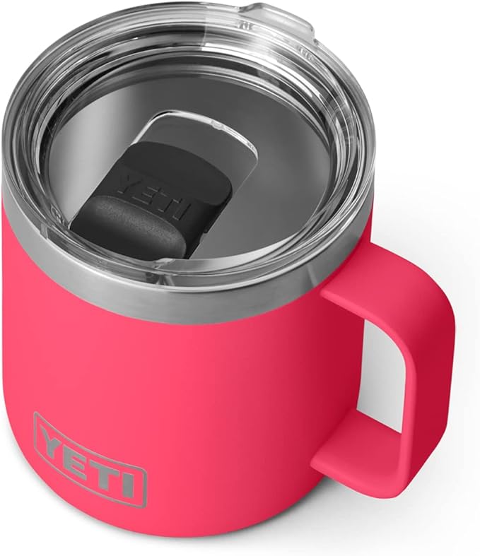 YETI Rambler 14 oz Mug, Vacuum Insulated, Stainless Steel with MagSlider Lid, Stainless | Vacuum Insulated, MagSlider Lid, Stainless