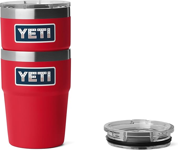 YETI Rambler 16 oz Stackable Tumbler, Vacuum Insulated, Stainless Steel with MagSlider Lid | Stackable