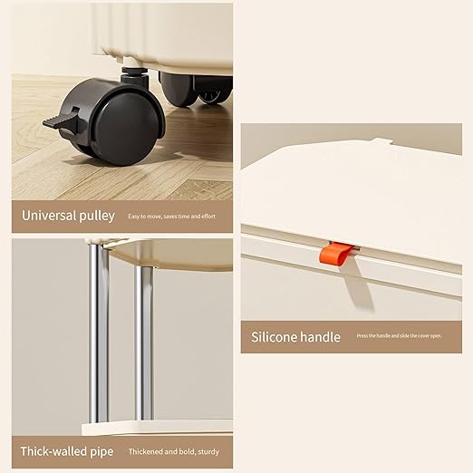 Mounting Kitchen Trash Holders Storage Shelf Garbage Holders ClutterFree Countertop for Apartment Space Saving Trash Bin Organizers