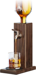 Ash Wood Whiskey Liquor Dispenser for Home Bar,Leakproof Alcohol Dispenser for Bourbon/Scotch,Includes Liquor Bottle Pour Spouts,Ideal Whiskey Gifts for Men (Father's Day,Birthday) Man Cave