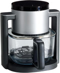 NEWBULIG 4.7Qt Glass Air Fryer, 10 in 1 Air Fryers with Timer, 105 to 395°F Wider Temperature, 360° Visibility, Dishwasher Safe, Roast Bake Dehydrate Reheat, Nonstick & Easy-Clean Basket, 1300W