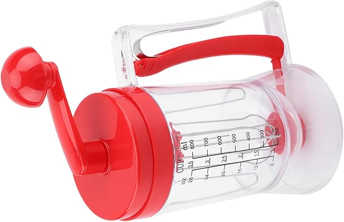 Hand Held Manual Pancake Cupcake Batter Mixer Dispenser Blender Machine Baking Tool