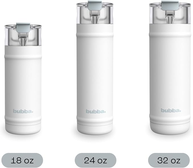 bubba 32 oz Dualsip Insulated Stainless Steel Water Bottle with Straw - Reusable, Leakproof, Lightweight, Dishwasher Safe, Lead-Free and BPA-Free, Fresh Kicks