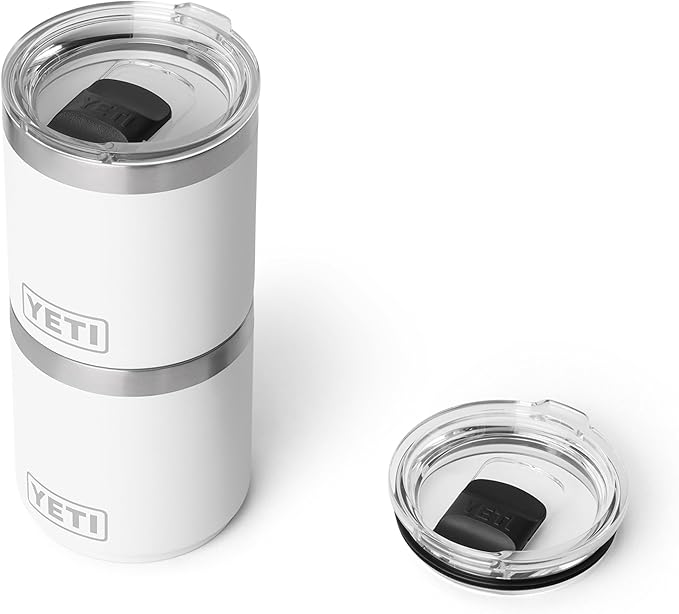 YETI Rambler 10 oz Ceramic Lined Lowball 2.0, Vacuum Insulated with MagSlider Lid, White