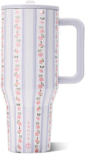 HydroJug Traveler 32oz, Insulated Tumbler with Handle & Straw, Primrose
