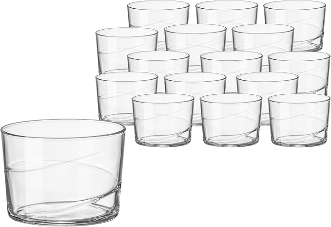 Bormioli Rocco Bodega Swirl - Rum - 7.25 Oz Clear, Set of 12