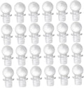 Garneck 24pcs Glass Ball Wine Bottle Stoppers Reusable Wine Savers with Airtight Seal and Beverages and Glass Design Great for Home Use