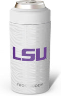 Frost Buddy NCAA Universal Buddy - Fits all - Stainless Steel Can Cooler for 12 oz & 16 oz Regular or Slim Cans & Bottles - Stainless Steel (College Team Tigers)